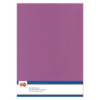 LKK-A438 Card Deco Linnen A4 10 vel Aubergine 240grm