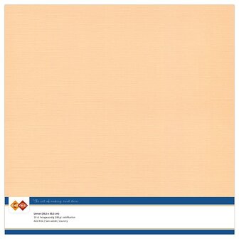 09  Card Deco Linnenkarton - 30,5 x 30,5  Zalm  10 vel