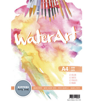Water Art  Aquarel Papier 12 sheets / A4 / 300 grs