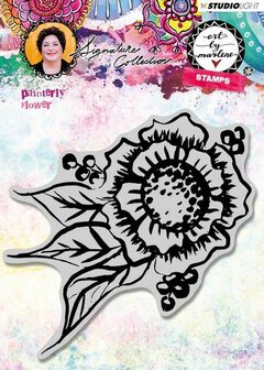 Studio Light Cling Stamp Painterly Flower Art By Marlene 3.0 nr.32 STAMPBM32