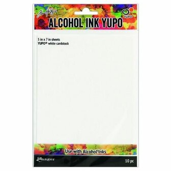 Ranger Alcohol Ink Yupo Paper White 10 vel TAC49715