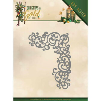 ADD10185 Dies - Amy Design - Christmas in Gold - Golden Corner