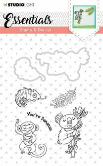 Studio Light Stamp &amp; Die Cut A6 Essentials Animals nr 29 BASICSDC29