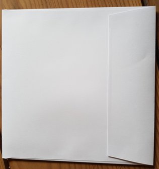 900 stuks vierkante enveloppen 16x16 wit 120 grams