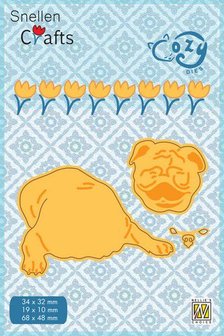 SCCOD003 Nellie's Choice Cozy dies Trouwe vriend  19x10 - 68x48mm