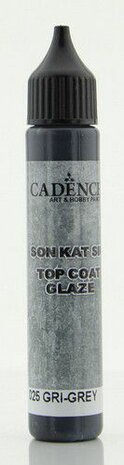 Cadence Top Coat Glaze - voor Beton effect Grijs 01 069 0025 0025  25 ml