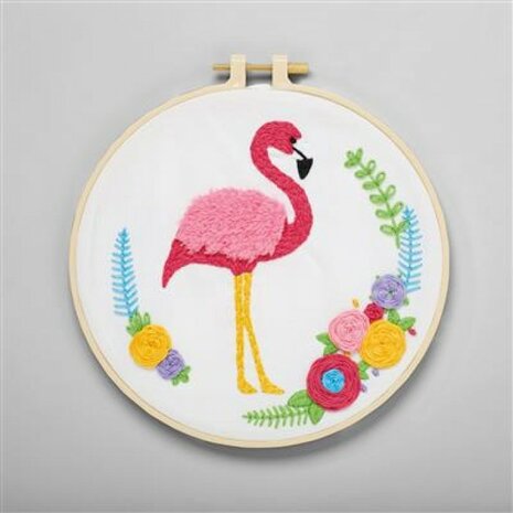 DSM 106043 Embroidery Kit - Flamingo
