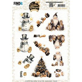 3D Cutting Sheet - Berries Beauties - Golden Whisper - Santa