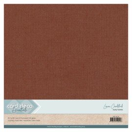 LKK-SC70 Linnen Cardstock - SC - Rusty Brown