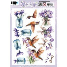SB11084 3D Pushout Sheet - Berries Beauties - First Blossoms - Flutter Bloom