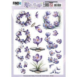 SB11083 3D Pushout Sheet - Berries Beauties - First Blossoms - Stone and Bloom