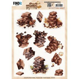 CD12430 3D Cutting Sheet - Berries Beauties - Sweet Moments - Choclate Bliss