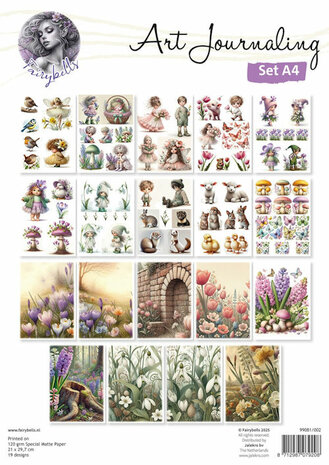 002 Fairybells Art Journaling Set A4 - Voorjaar
