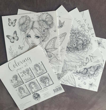 001 Fairybells Coloring Pages kleurplaten Set 1