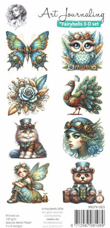 003 Fairybells 3-D setje Steampunk