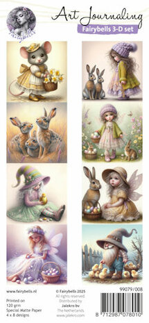 008 Fairybells 3-D setje Pasen - Voorjaar
