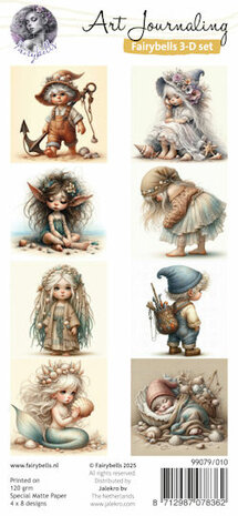 010 Fairybells 3-D setje Zomer, Zand en Zee