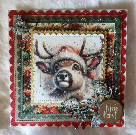 015 Fairybells 3-D setje Kerst Rood