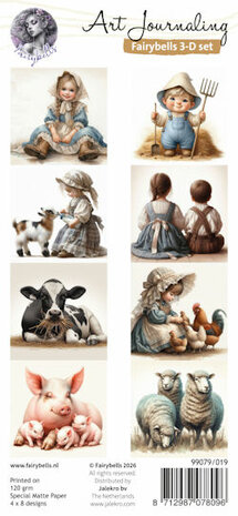 019 Fairybells 3-D setje Boerderij