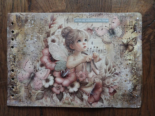 005 Fairybells Art Journaling & Card Making Backgrounds Set Ballerina Meisjes