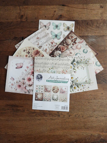 005 Fairybells Art Journaling & Card Making Backgrounds Set Ballerina Meisjes
