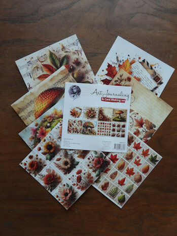 011 Fairybells Art Journaling & Card Making Backgrounds Set Herfst