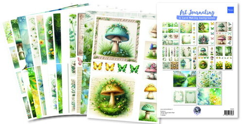 FB2509 Marianne Design - Art Journaling - Spring Set - by Fairybells A4 12 vel
