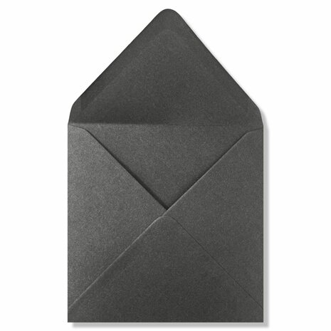 Vierkante enveloppen 14x14 metallic zilver 10 stuks