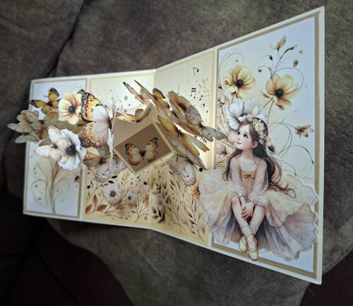 Fairybells geel combi knipvellen 3 stuks voor pop-up en decoupage