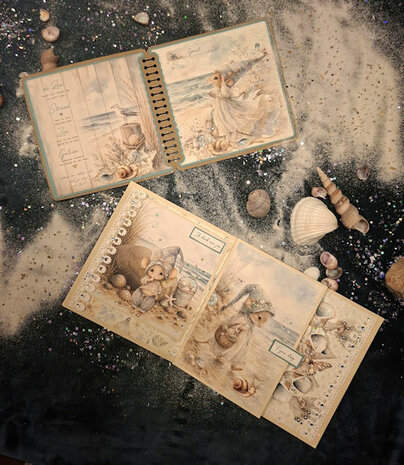 Fairybells Collage boek Zomer strandmuisjes