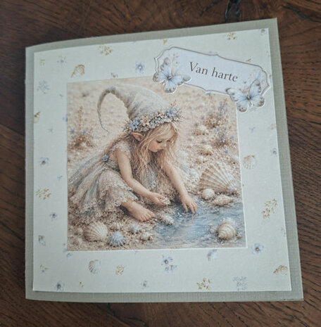 Fairybells beige combi knipvellen 3 stuks voor pop-up en decoupage
