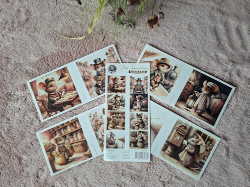 Fairybells 3-D setje Vintage muizen 2