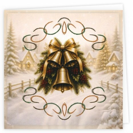 Stitch and Do Cards 41 - Joyful Christmas Bells