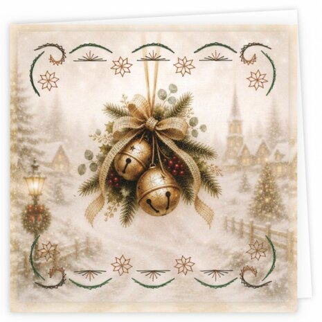 Stitch and Do Cards 41 - Joyful Christmas Bells