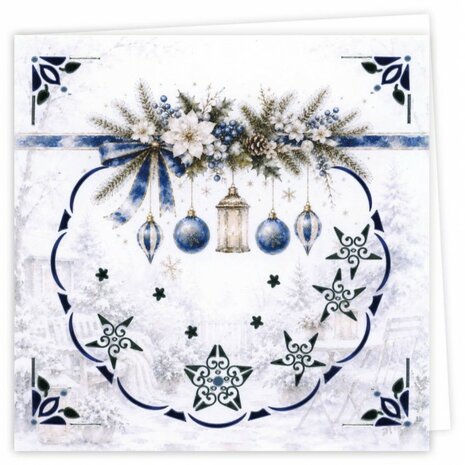 Hobbydots Cards 51 - Blue Christmas Serenity