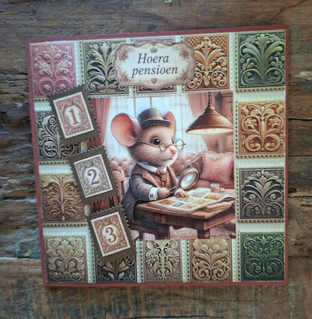 Fairybells Art Journaling & Card Making Backgrounds Set Vintage muizen