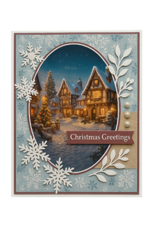 Scenery Push out - Berries Beauties - Magical Winter Village - Round