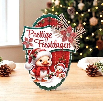 Cutting Sheet - Berries Beauties - Furry Christmas Friends - Mini