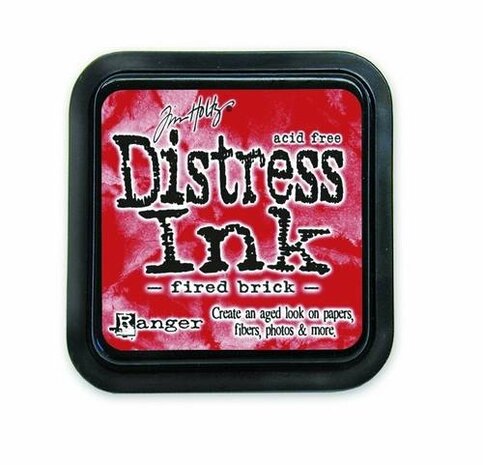 Ranger Tim Holtz Distress Ink Fired Brick detail
