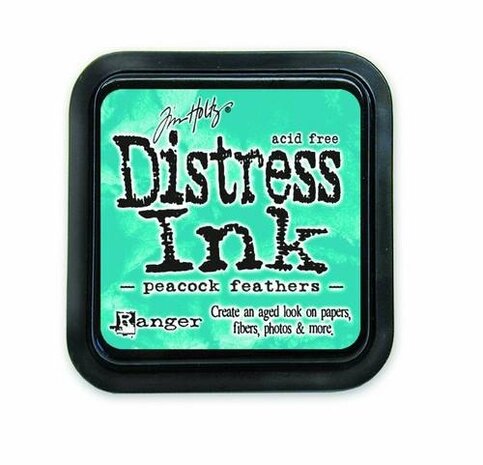 Ranger Tim Holtz Distress Ink Peacock Feathers detail