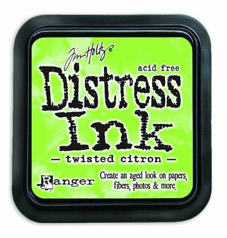 Ranger Tim Holtz Distress Ink Twisted Citron detail