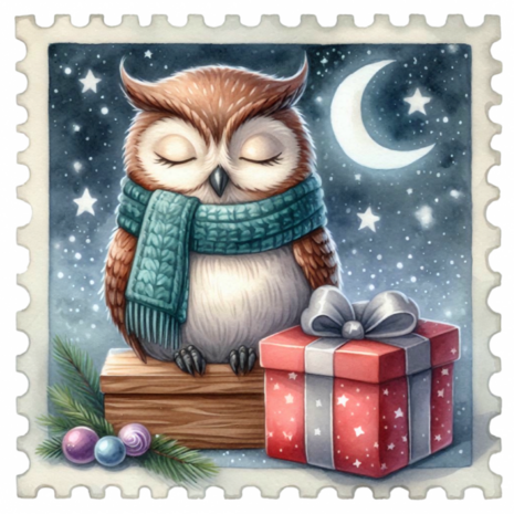 Dotty Designs Diamond Cards - Silent Night Owl