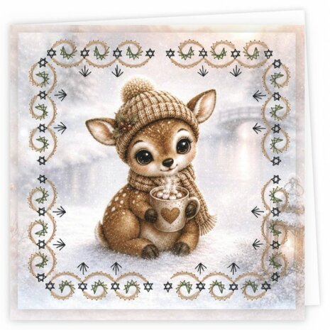 Complete Stitch and Do borduurset voor het maken van drie handgemaakte kaarten.