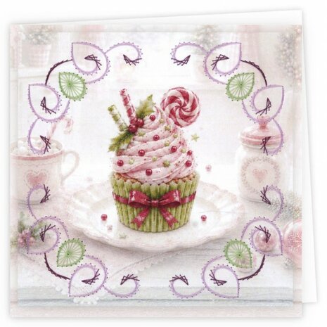 Complete Stitch and Do borduurset voor het maken van drie handgemaakte kaarten.