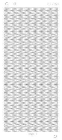 Stickervel 3053 CD Waving lines Platinum