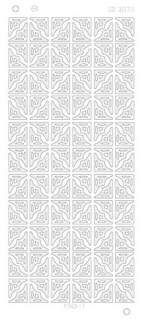 CD3070 Stickervel Corners S Goud of Zilver