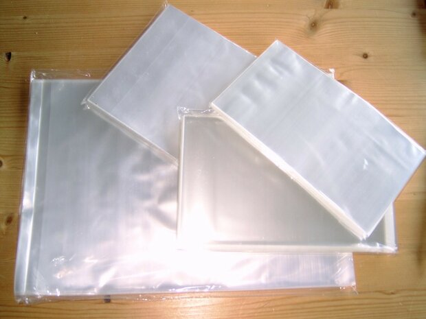 Zakjes 120x182mm + klep met kleefstrip opp 30 micron 50 stuks