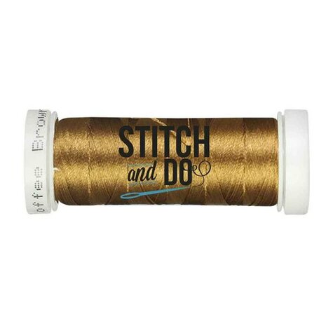 Stitch & Do 200 m - Borduurgaren - Linnen – Koffiebruin