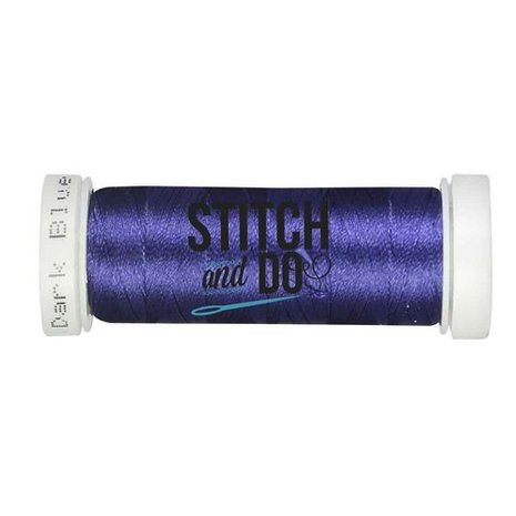 Stitch & Do 200 m - Borduurgaren - Linnen – Donkerblauw