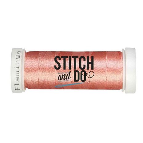 Stitch & Do 200 m - Borduurgaren - Linnen – Flamingo